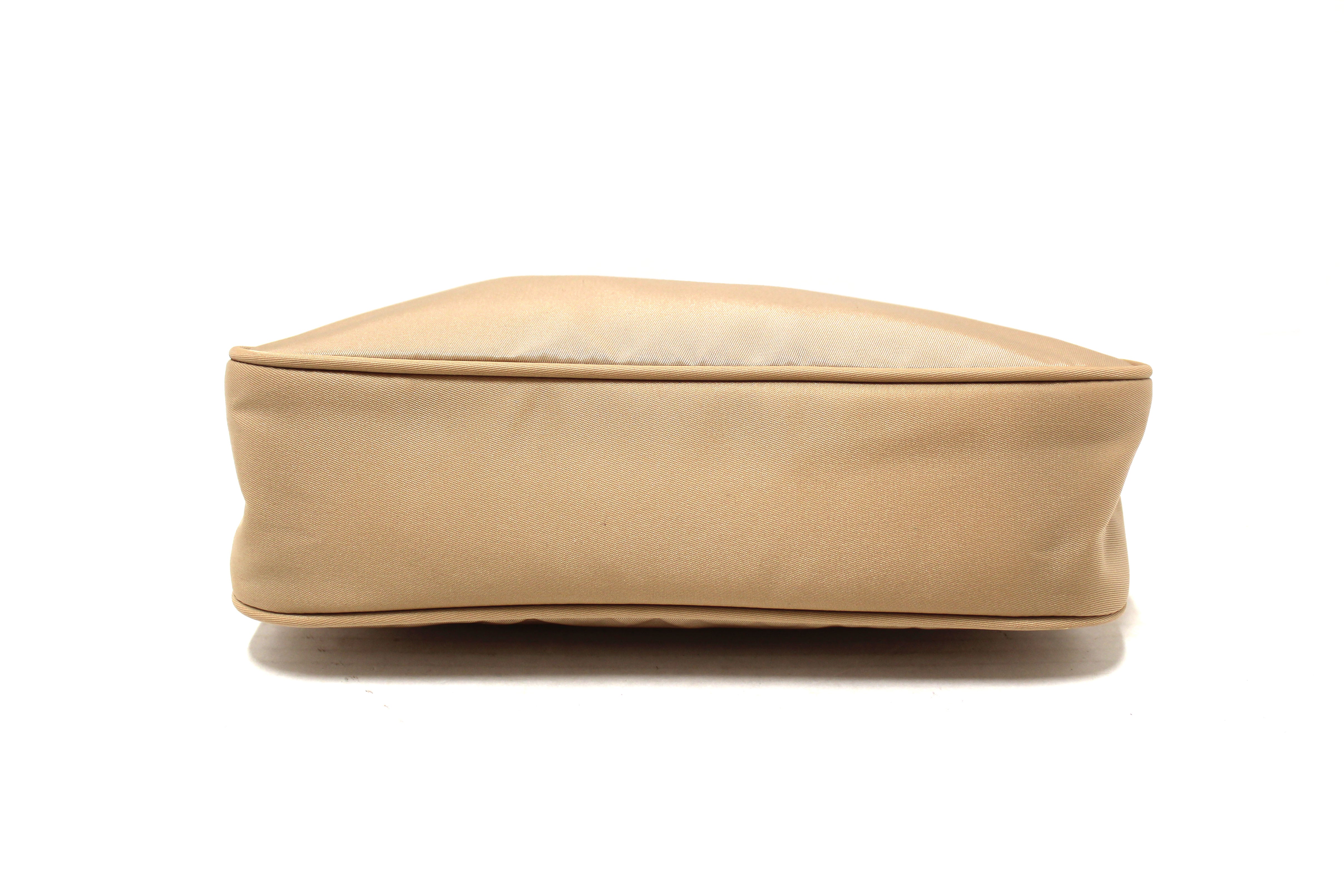 Authentic Prada Re-Edition 2000 Mini Shoulder Bag in Desert Beige Re-Nylon | Luxury Crossbody Purse for Women | Perfect for Date Night, Office & Travel