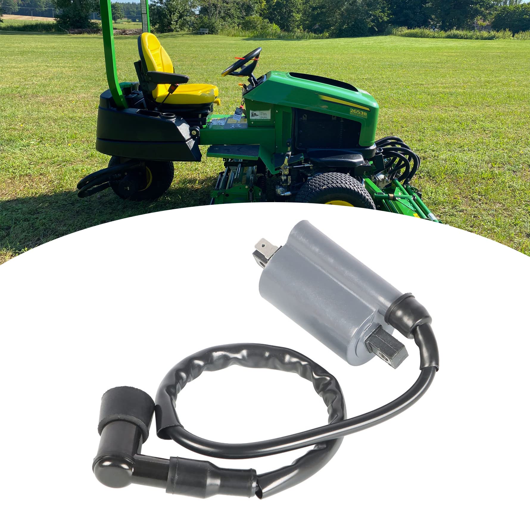 Munirater Ignition Coil Replacement Compatible with John Deere 2653 Gas Models 260 265 285 320 425 445 455 F725 F911 - Perfect for Tractor & Lawn Mower Engine Repair & Maintenance
