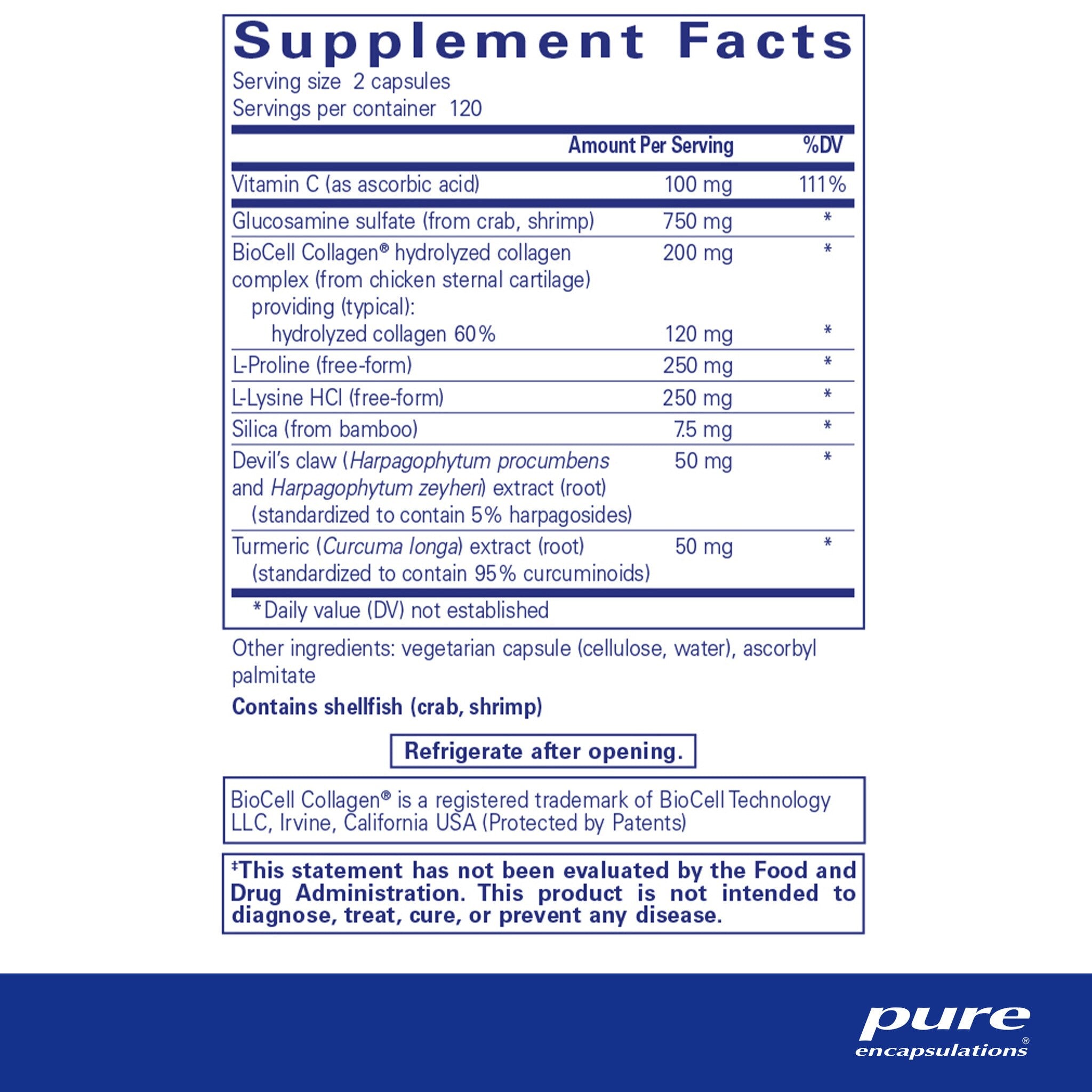 Pure Encapsulations Ligament Restore Supplement - Joint Support Formula for Knee & Shoulder Pain Relief - Supports Healthy Connective Tissue & Mobility - Ideal for Athletes & Active Lifestyles