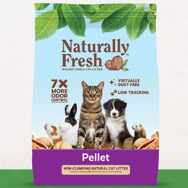 Naturally Fresh Non-Clumping Natural Pellet Cat Litter - Odor Control & Eco-Friendly for Small Pets | Perfect for Indoor & Multi-Cat Homes
