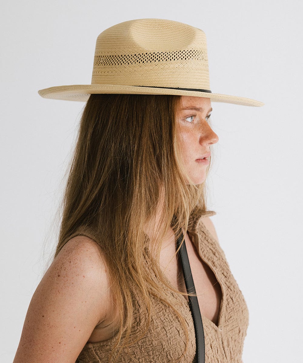 Saguaro Fedora Panama Straw Hat for Men & Women - Lightweight Summer Sun Hat for Beach, Travel, and Outdoor Activities