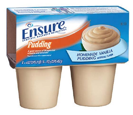 Ensure 54846 Original Pudding - Pack of 4 | Delicious & Nutritious Meal Replacement for Seniors & Adults | Perfect for Breakfast, Snacks, or On-the-Go Nutrition