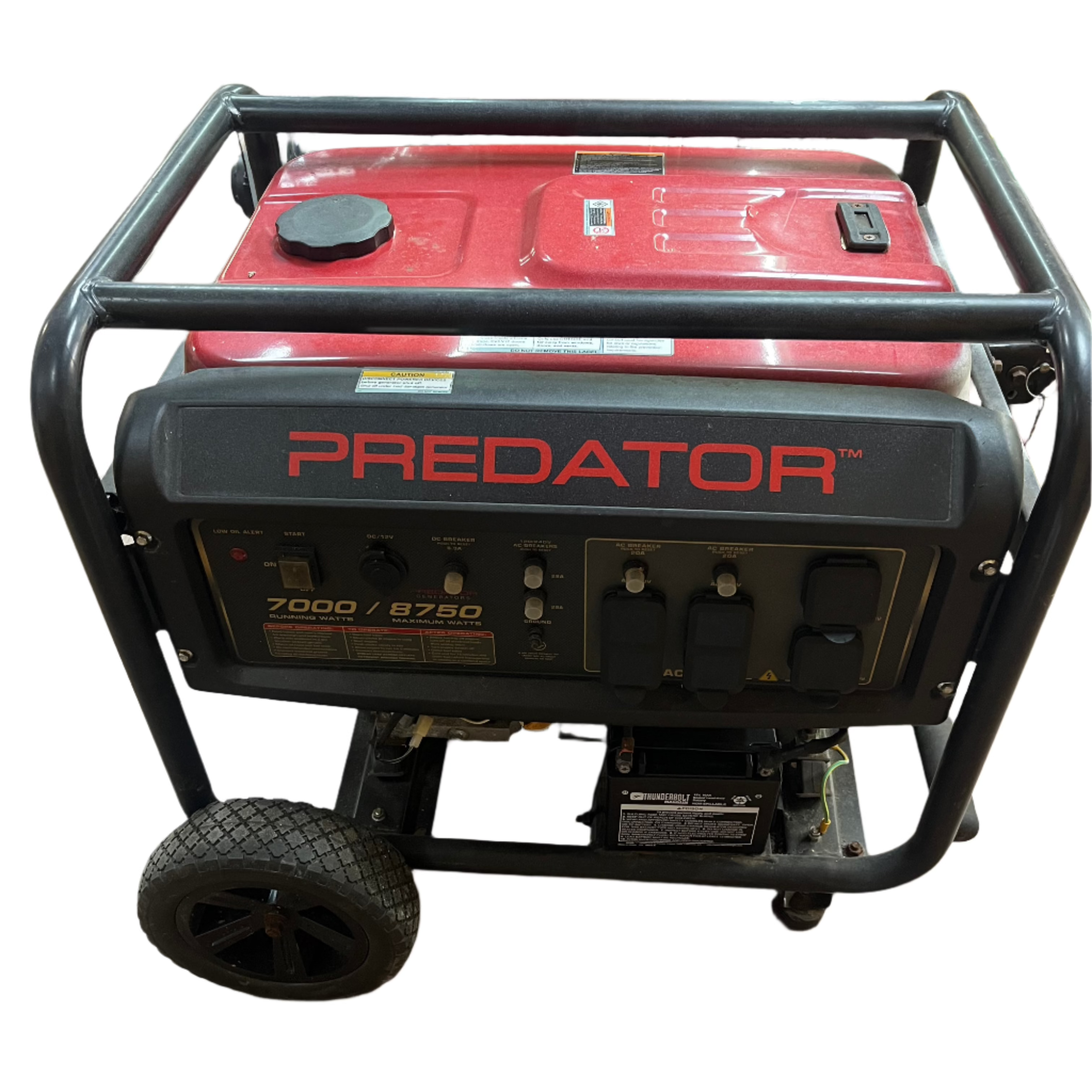 Predator 8750 Generator - 8750 Watt Portable Gas Powered Generator for Home & Jobsite Backup Power - Ideal for Camping, RV, Emergency Power Outages & Outdoor Events