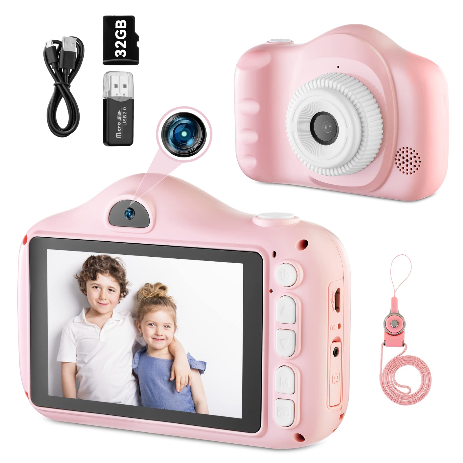 Fyinuosu Kids Digital Camera for Girls & Boys - 3.5
