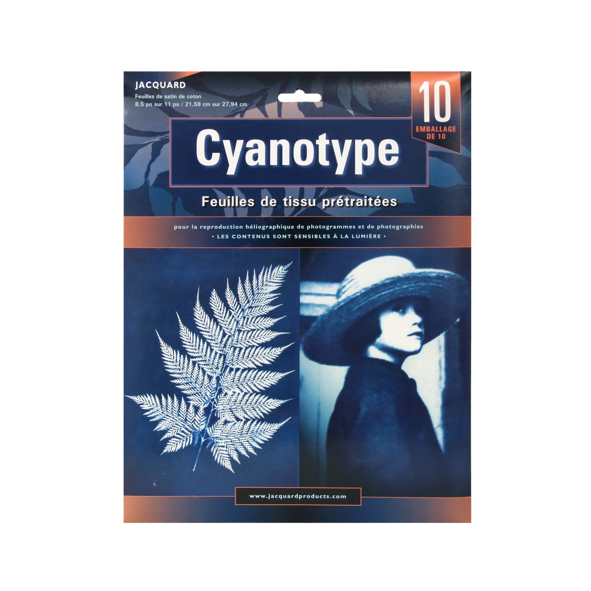 10 Pack Cyanotype Pretreated Fabric Sheets for Sun Printing - DIY Art Projects, Photography, and Textile Design - French Blue Color - Perfect for UV Light Exposure and Creative Crafts