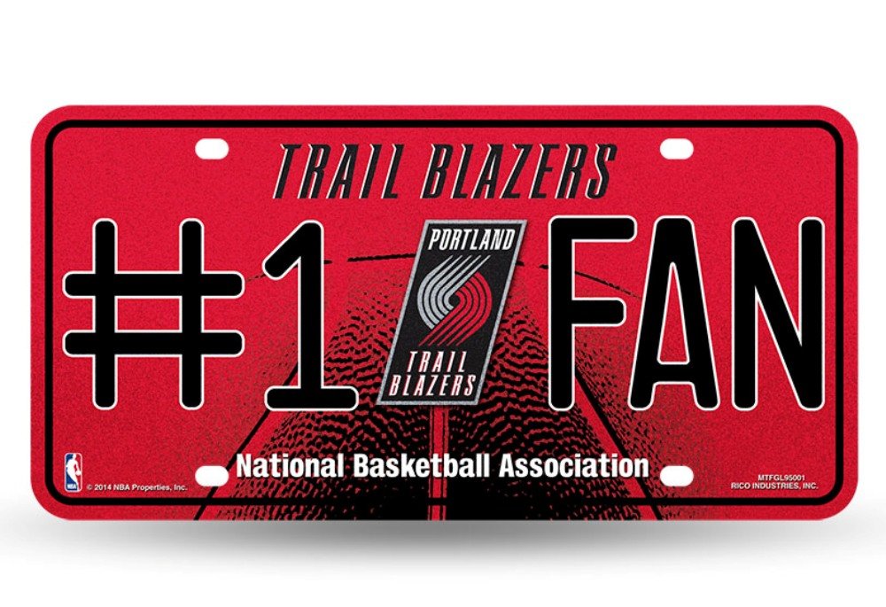 NBA Bling #1 Fan Metal Auto License Plate Tag - Perfect for Car Enthusiasts & Basketball Fans