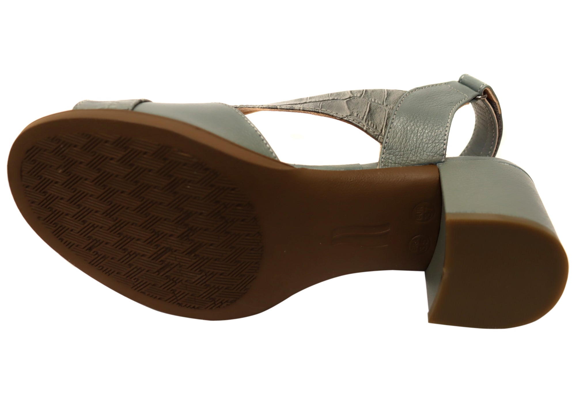 Opananken Raquel Women's Comfortable Leather Mid Heel Sandals - Stylish & Supportive for Work, Party & Summer Outings