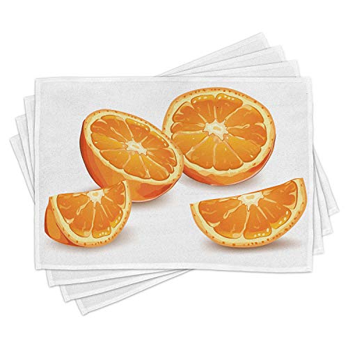 Orange and White