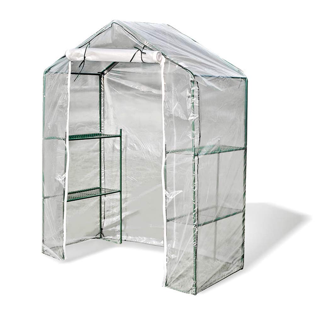LIANGLIANG Clear Walk-in Greenhouse 140x70x195cm - Transparent Plastic Plant House for Garden, Flowers & Vegetables | Windproof, Rainproof & Heat Retention Cover | Perfect for Backyard Gardening, Seed Starting & Plant Protection