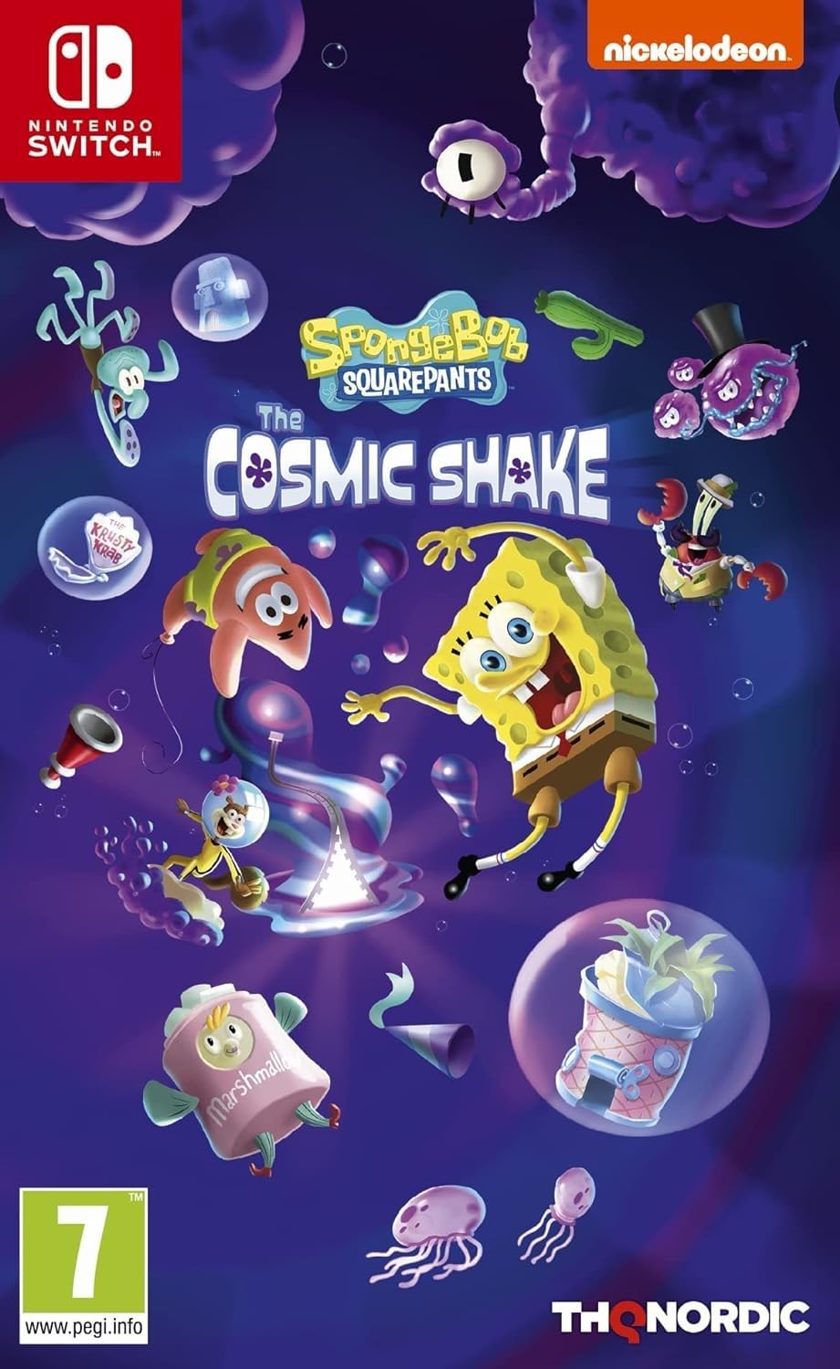 SpongeBob SquarePants Cosmic Shake Game for Nintendo Switch - Fun Adventure Game for Kids & Adults - Perfect for Family Game Night & Travel Entertainment