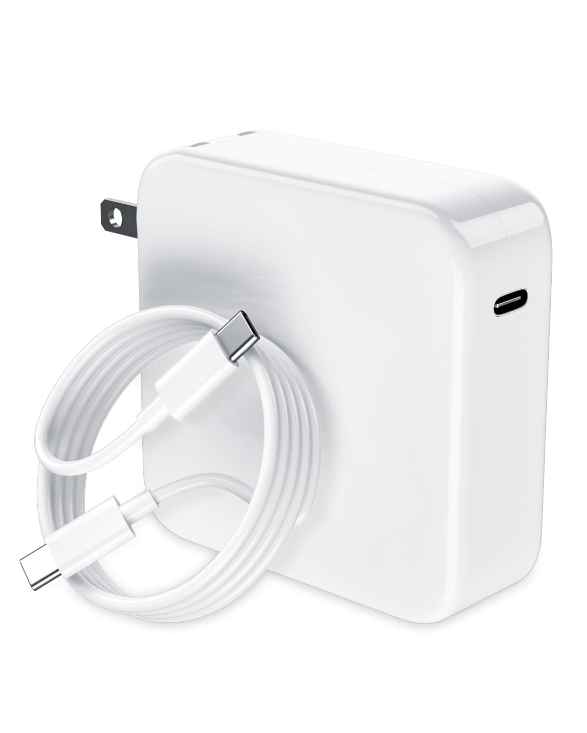 Original Title: Mac Book Pro Charger - 118W USB C Laptop Charger for MacBook Pro/MacBook Air 2022|2021|2020|2019|2018, Type-C PD Power Adapter for iPhone 15 Pro Max iPad Pro Air (with 6.6ft C-C Fast Charge Cable)  Optimized Title: 118W USB-C Fast Charger for MacBook Pro/Air 2018-2022 & iPhone 15 Pro Max/iPad Pro - PD Power Adapter with 6.6ft Type-C Cable - Perfect for Home, Office & Travel Charging