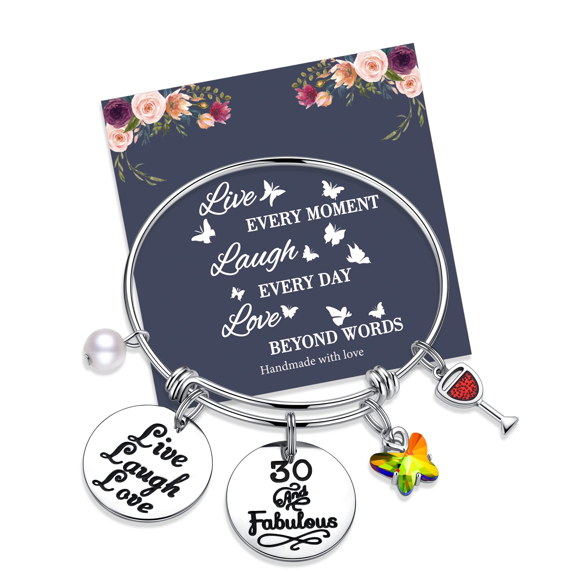 Stainless Steel Charm Bracelet for Women & Teen Girls - Elegant Birthday Gift for Daughter, Sister & Friends | Perfect for Birthdays, Anniversaries & Special Occasions