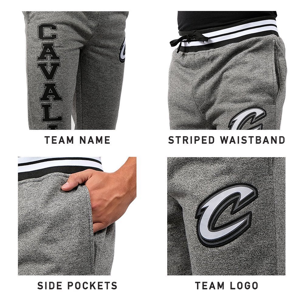 Ultra Game Men's NBA Official Super Soft Game Day Jogger Sweatpants - Comfortable Basketball Lounge Pants for Casual Wear, Workout & Sports Fans