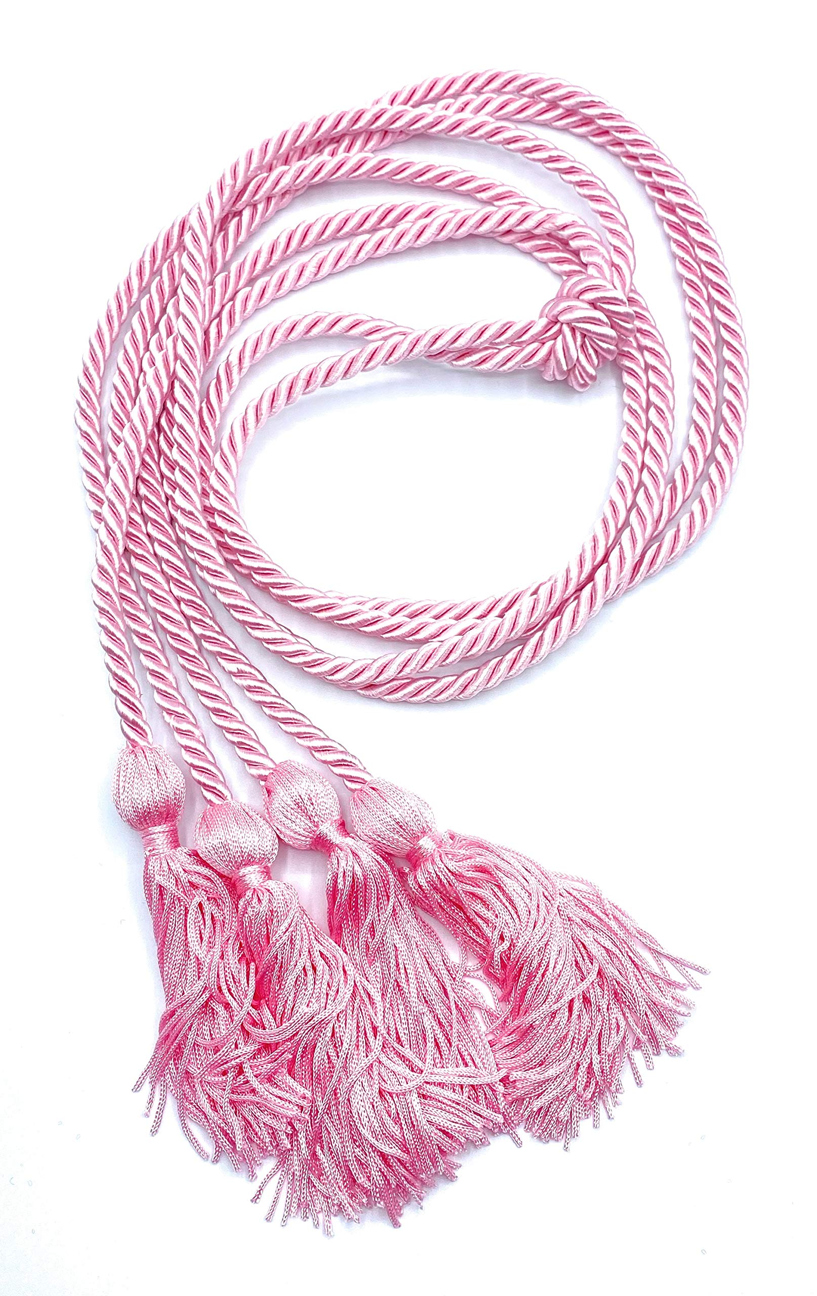 Double Graduation Honor Cords - Pink for Academic Achievements & Ceremonies - Perfect for High School & College Graduation Gowns