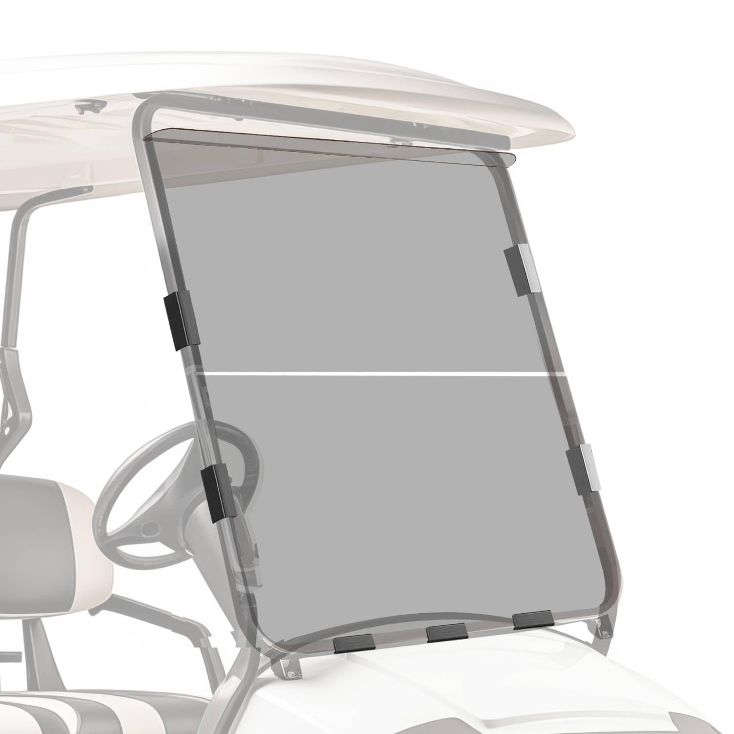 Club Car DS Windshield Replacement for 1982-2000.5 Models - Tinted UV Protection, Impact Resistant Acrylic, Foldable Golf Cart Front Windshield - Perfect for Golf Courses, Resorts, and Outdoor Recreation