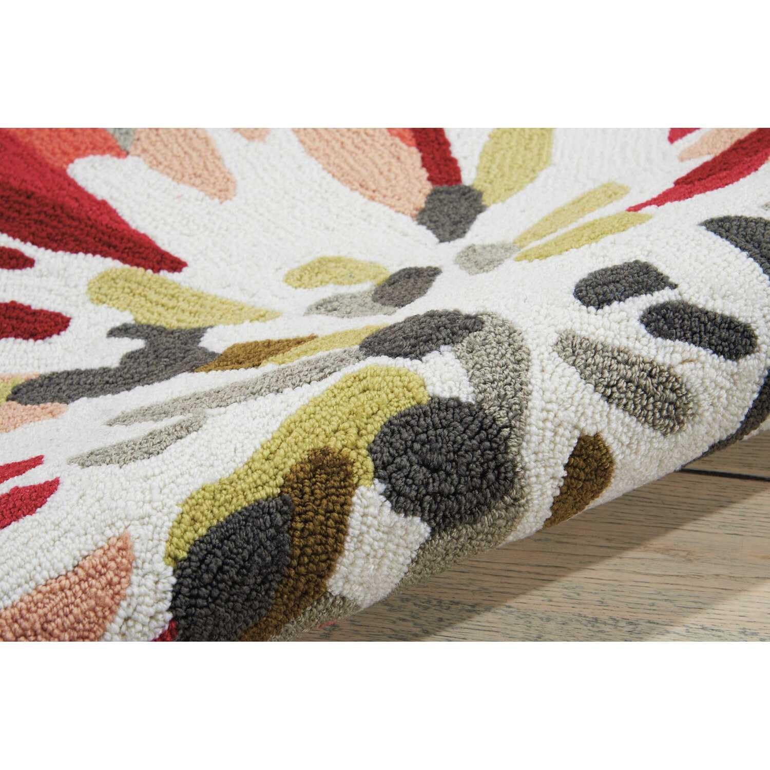 Nourison Fantasy Floral Ivory 8' x 10'6'' Area Rug - Easy to Clean, Non-Shedding, Stain Resistant for Bedroom, Living Room, Dining Room & Kitchen | Soft & Durable Home Decor for Cozy Spaces (8x10)