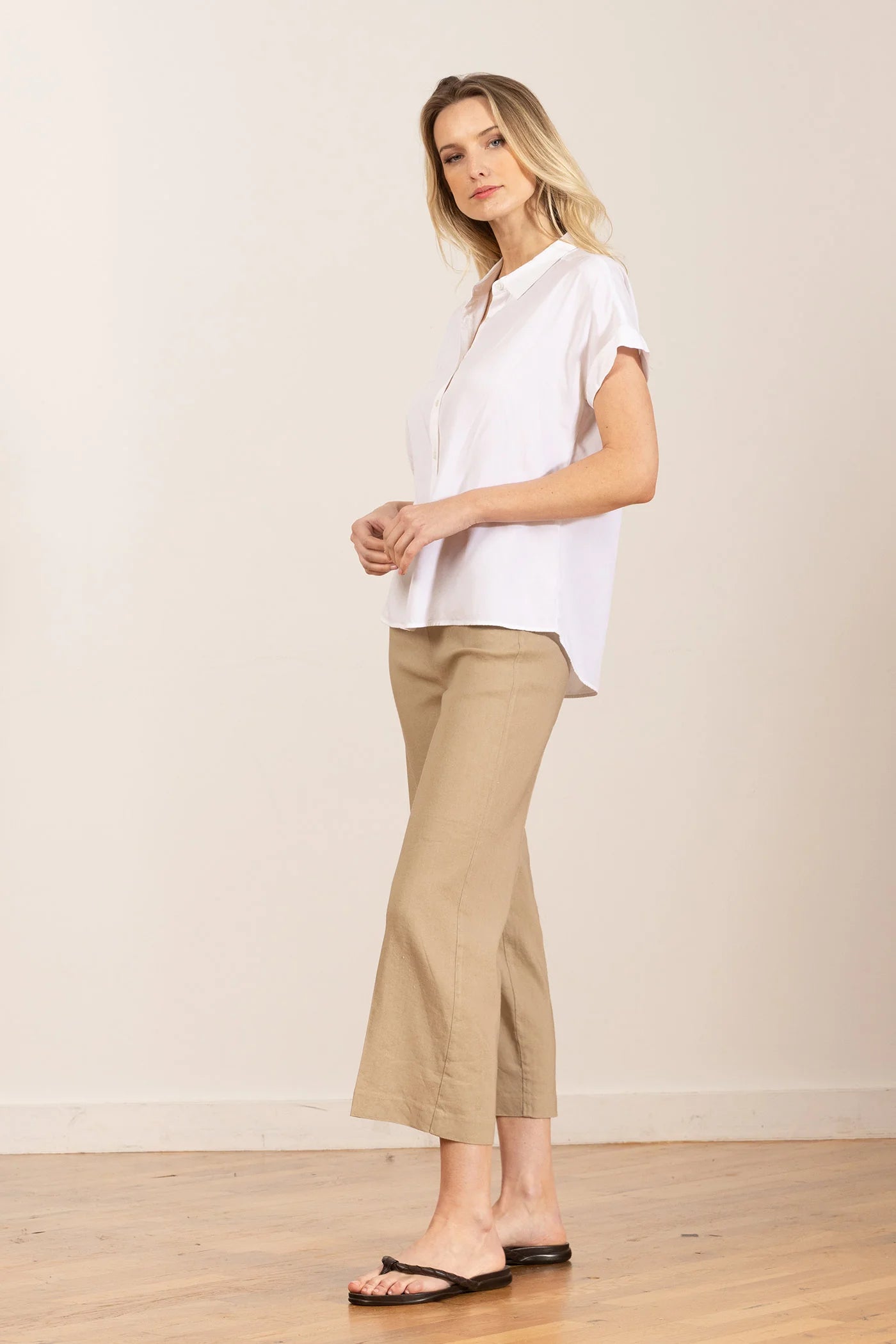 Alex Linen Pants for Men - Breathable Khaki Casual Trousers - Perfect for Summer, Travel & Beach Vacations