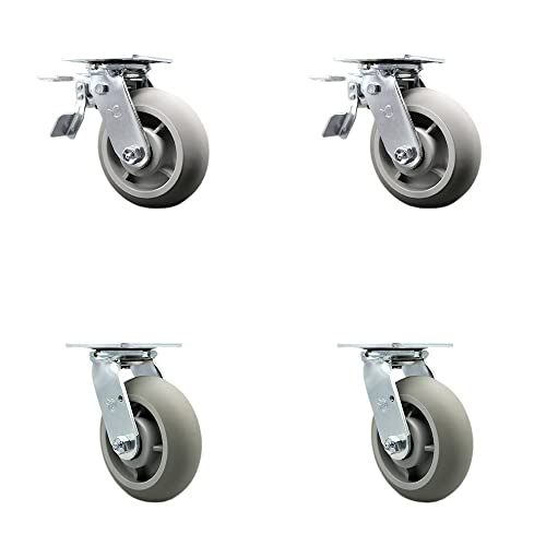 4 Swivel w/2 Total Lock Brakes