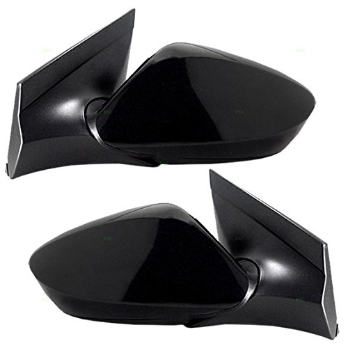 Brock Replacement Power Side View Mirrors for 2012-2017 Hyundai Accent - Driver & Passenger Side Mirrors (Part# 87610-1R210 & 87620-1R210) - Perfect for Road Safety & Blind Spot Visibility