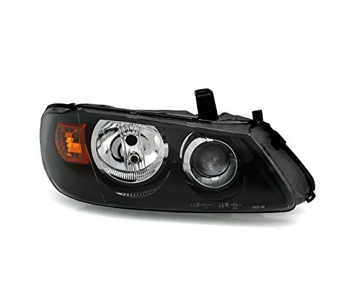 Right Headlight Assembly Compatible with Nissan Almera II 2002-2007 - VP720P Passenger Side Projector Headlamp (Black, LHD) - Perfect for Night Driving & Vehicle Restoration Projects