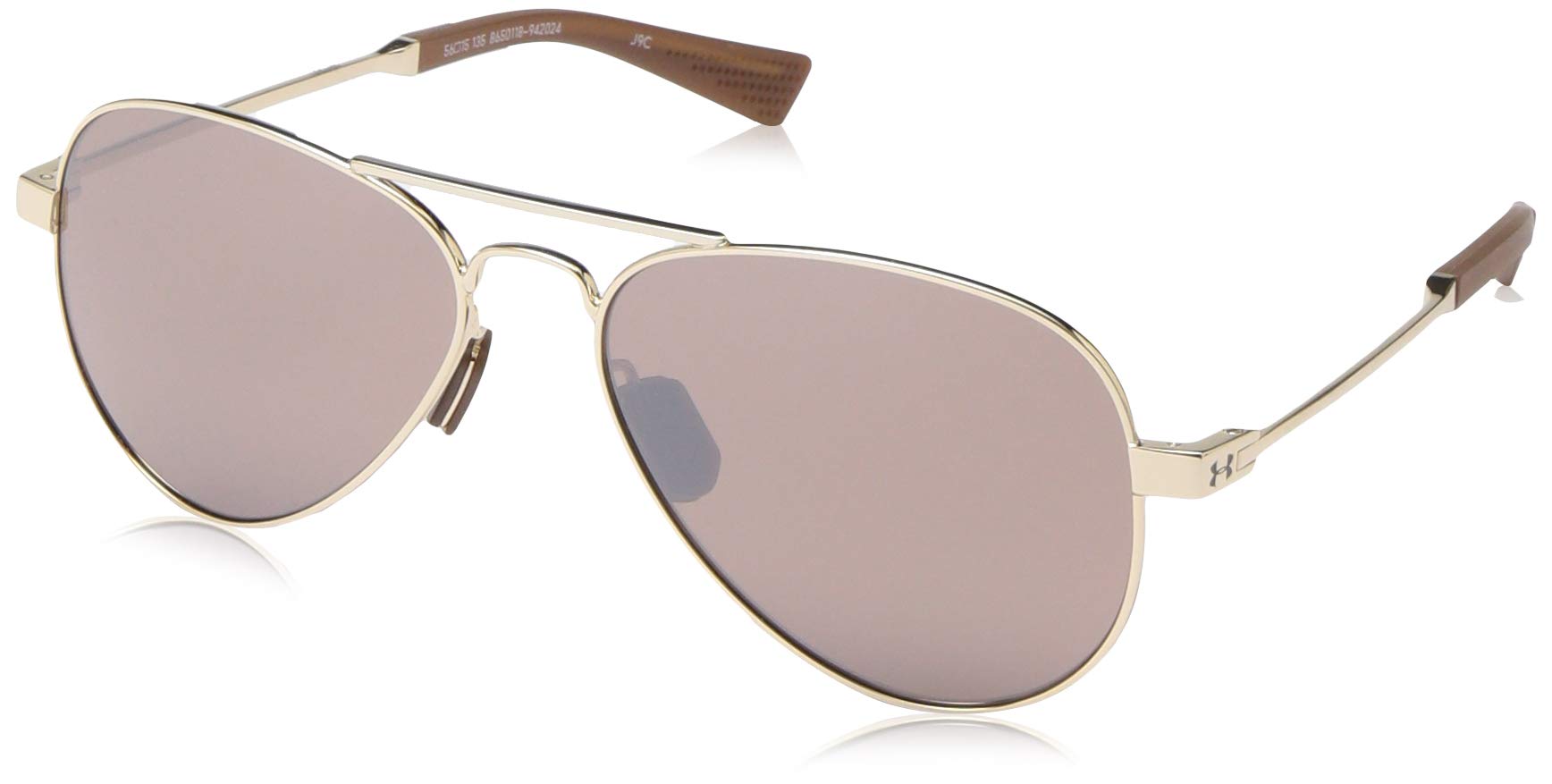 Under Armour Getaway M Sunglasses - Polarized Aviator Sunglasses for Men, UV Protection, Lightweight & Durable - Perfect for Driving, Running, and Outdoor Sports