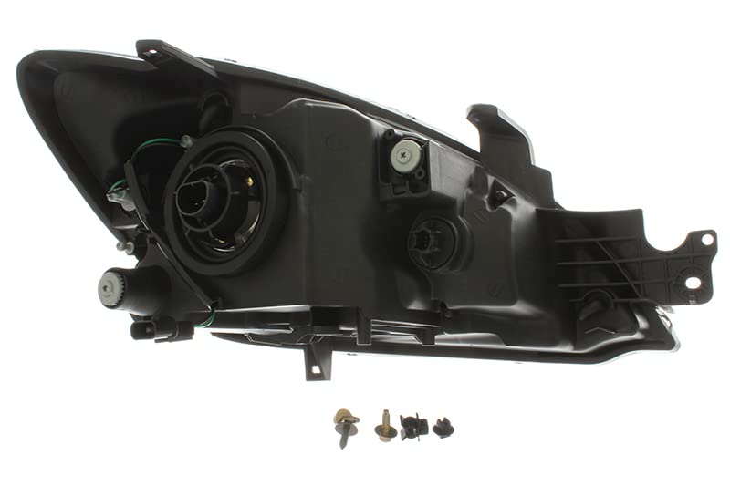 Mitsubishi Lancer Headlights Replacement Set - Halogen Black Trim Headlamp Assembly for 2004 2005 2006 2007 Models (Driver & Passenger Side) | Perfect for Night Driving & Auto Upgrades