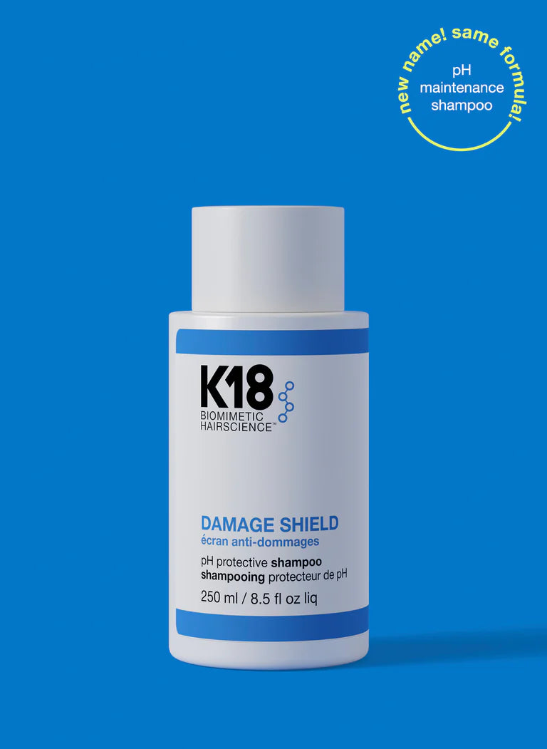 K18 Damage Shield Repairing Shampoo 250ml - Professional Hair Treatment for Damaged Hair, Split Ends & Breakage - Perfect for Color-Treated, Bleached or Chemically Processed Hair - Salon Quality At-Home Care