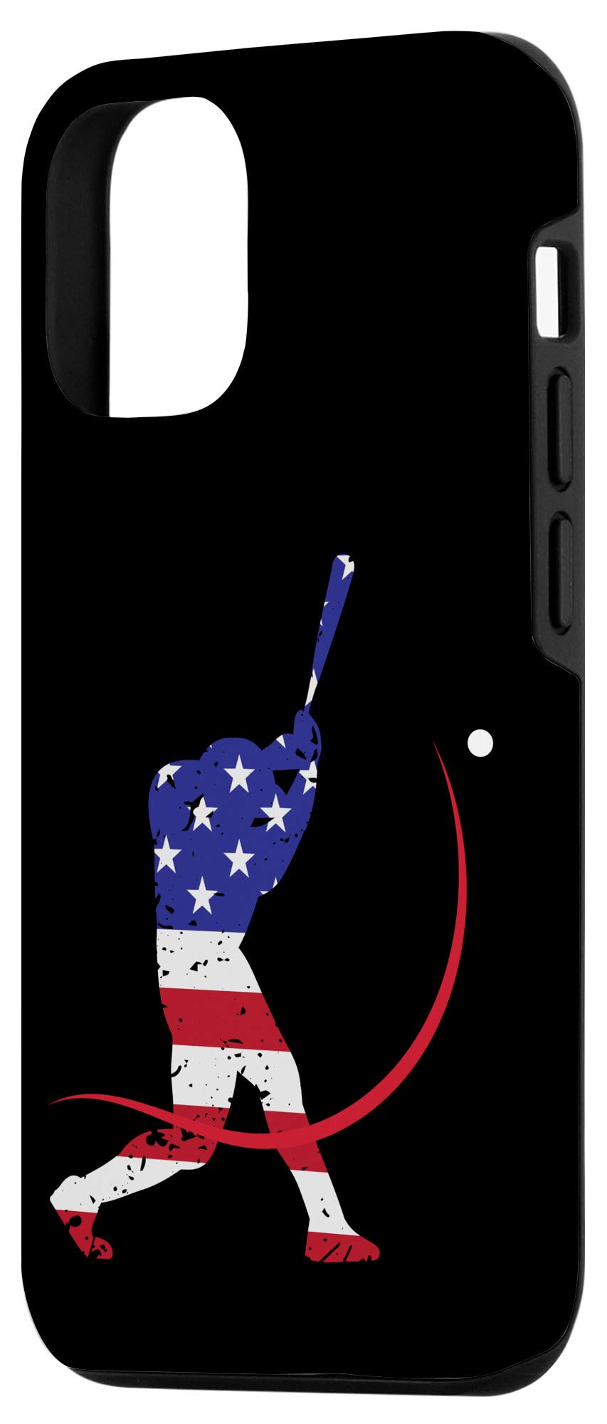 iPhone 12/12 Pro Case - American Flag Baseball Design - Perfect Gift for Baseball Players & Fans - Durable Protection for Daily Use & Sports Events
