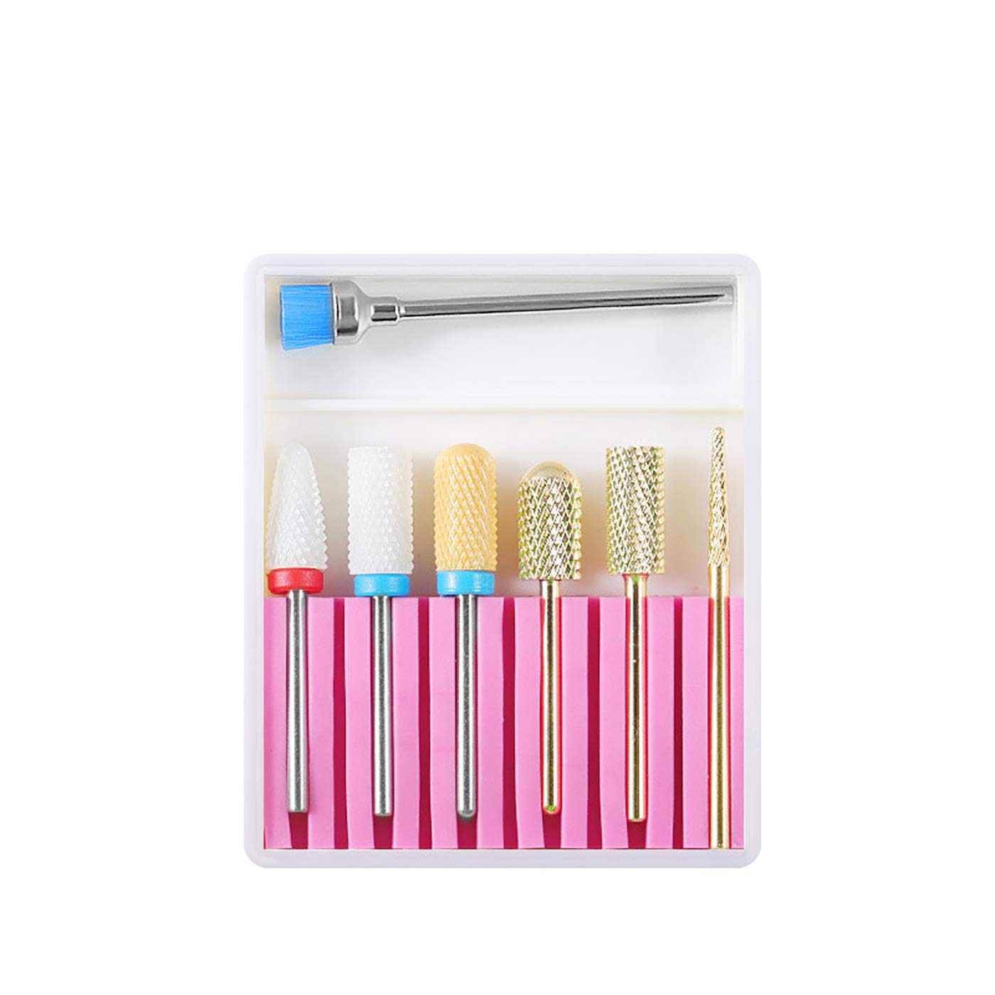 7 Pcs Professional Electric Nail Drill Bit Set - 3/32