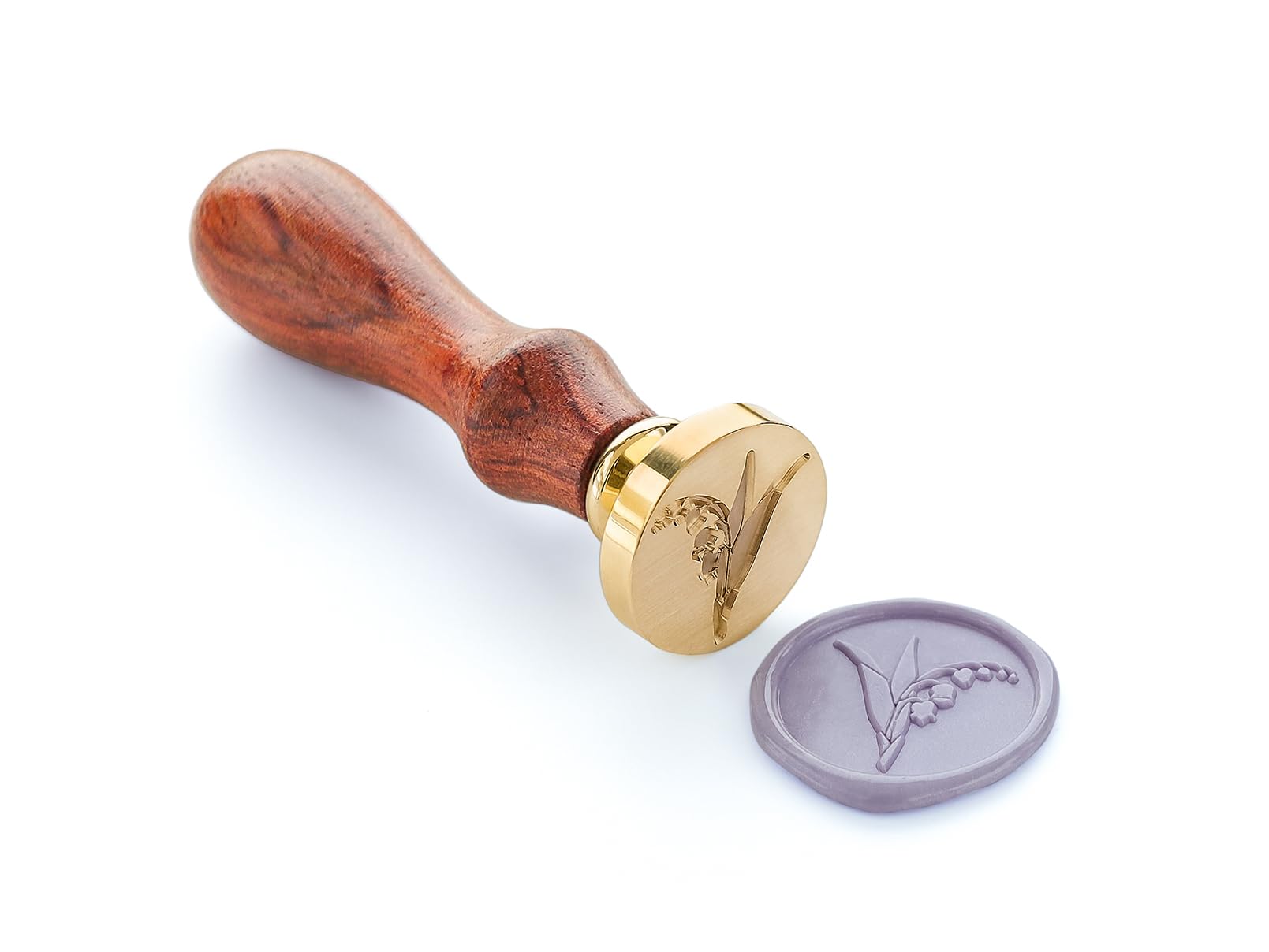 Lily of The Valley Floral Wax Seal Stamp Kit - Elegant Botanical Wax Seals for Wedding Invitations, Birthday Cards & Envelope Decorations | Perfect for DIY Scrapbooking, Gift Wrapping & Special Occasions