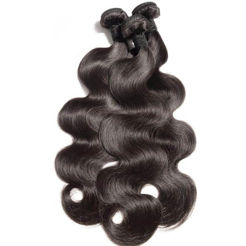 Eullair 10A Brazilian Virgin Human Hair Bundles - 3/4 Body Wave Weave Extensions for Stunning Salon-Quality Hairstyles | Perfect for Daily Wear, Special Occasions & Protective Styling