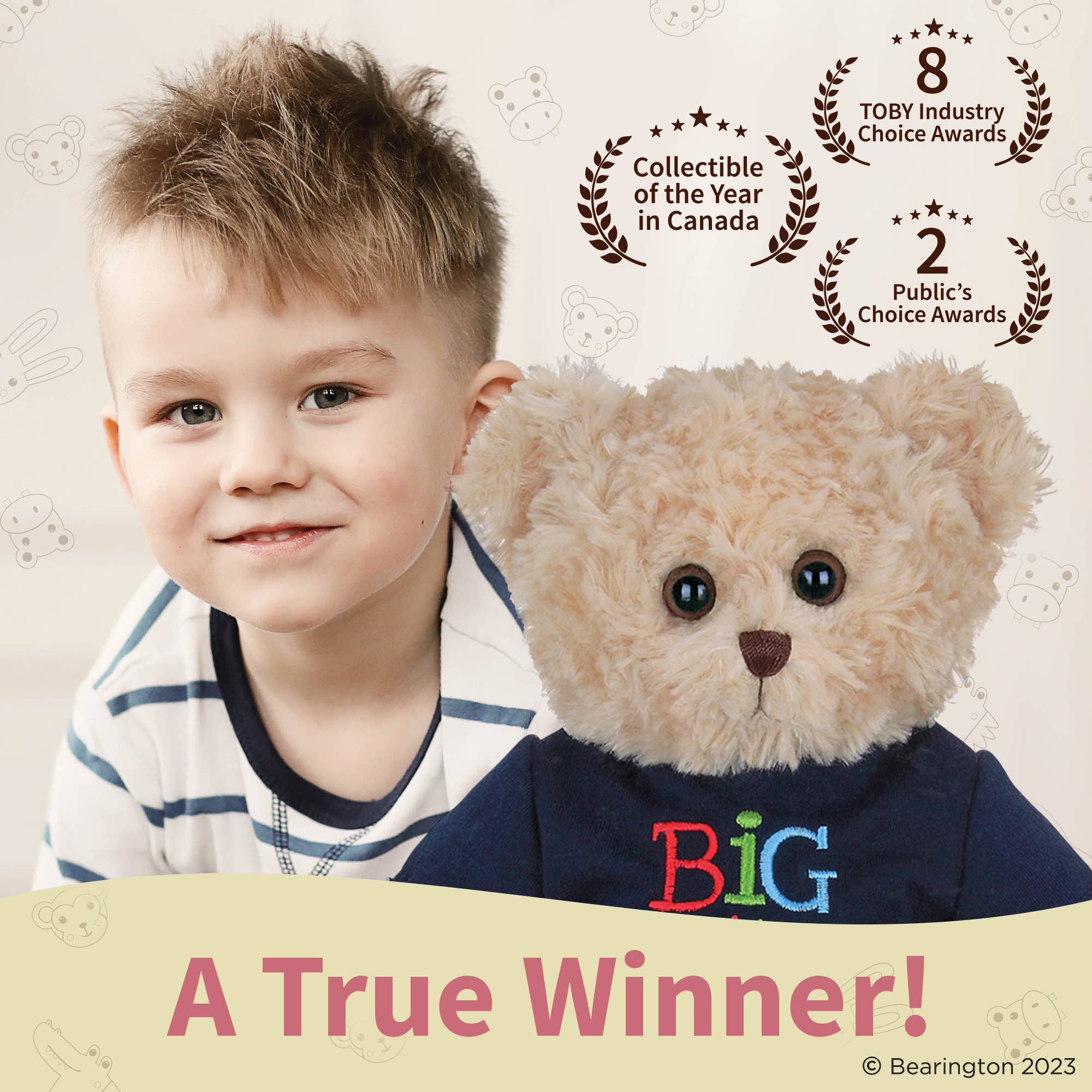 Big Buddy Big Brother Bear - Soft Plush Stuffed Animal Toy for Kids, Gifts for Boys & Girls, Nursery Decor, Cuddly Companion for Bedtime & Playtime