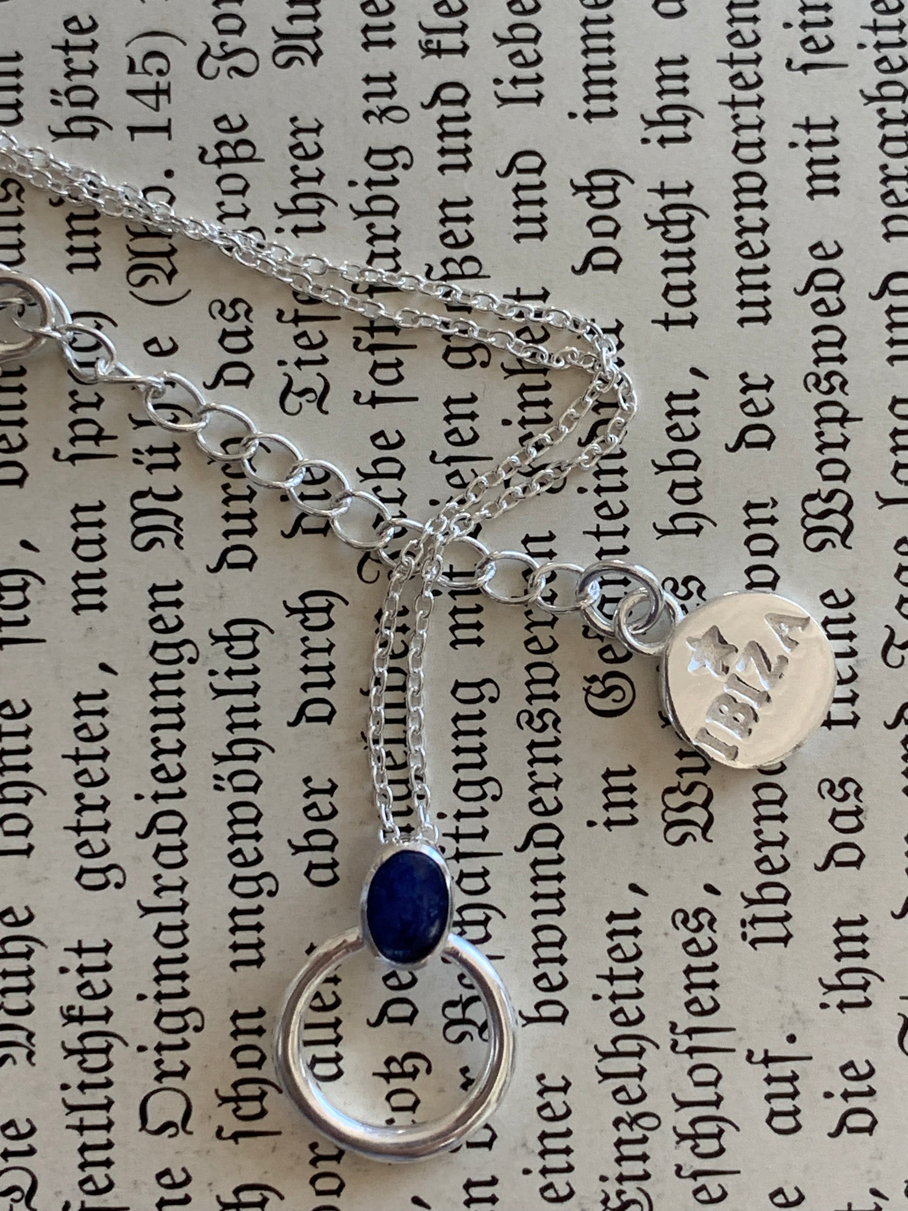 Ionite Silver Necklace for Women - Healing Crystal Jewelry for Energy, Protection & Wellness | Perfect for Meditation, Yoga & Everyday Wear