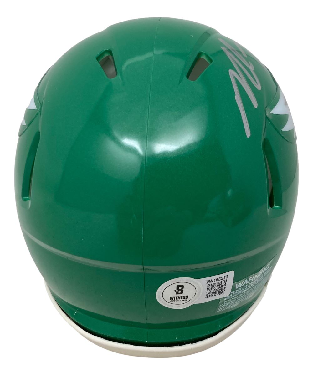 Michael Vick Autographed Philadelphia Eagles Kelly Green Mini Speed Helmet with BAS ITP COA - Perfect for NFL Collectors, Sports Memorabilia Displays, and Eagles Fans Gifts