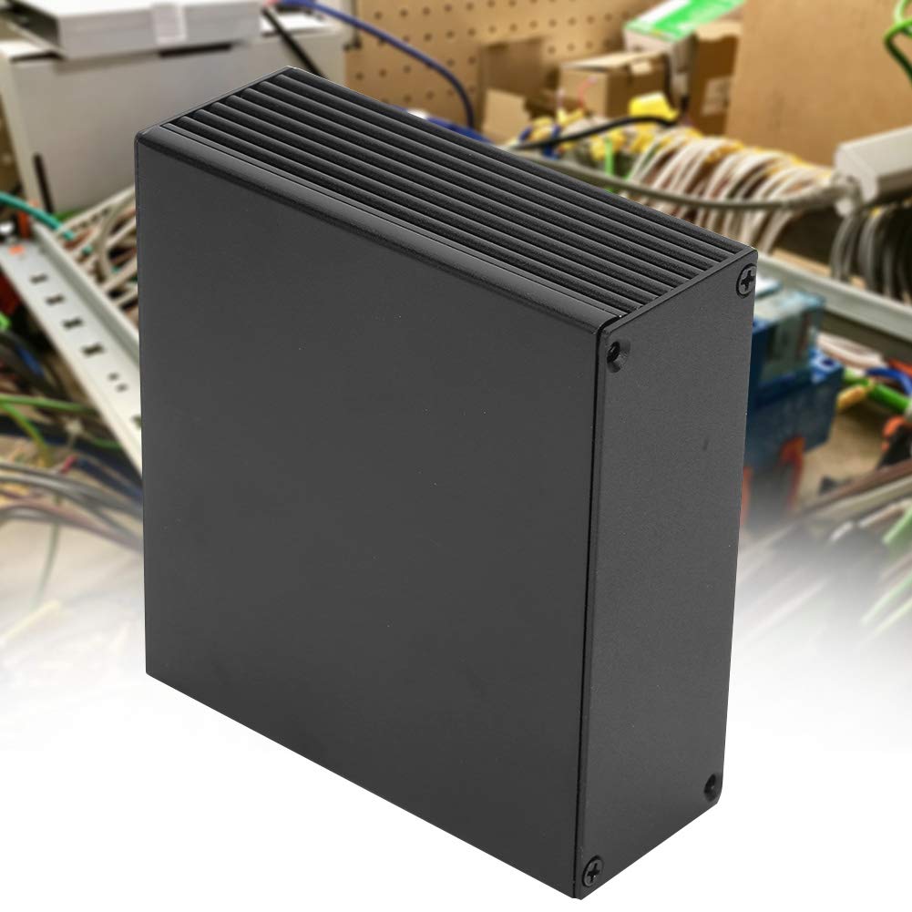 Aluminum Electronic Project Enclosure Box for Amplifier & PCB Circuit Board - DIY Case for Electronics, Audio Equipment & DIY Projects