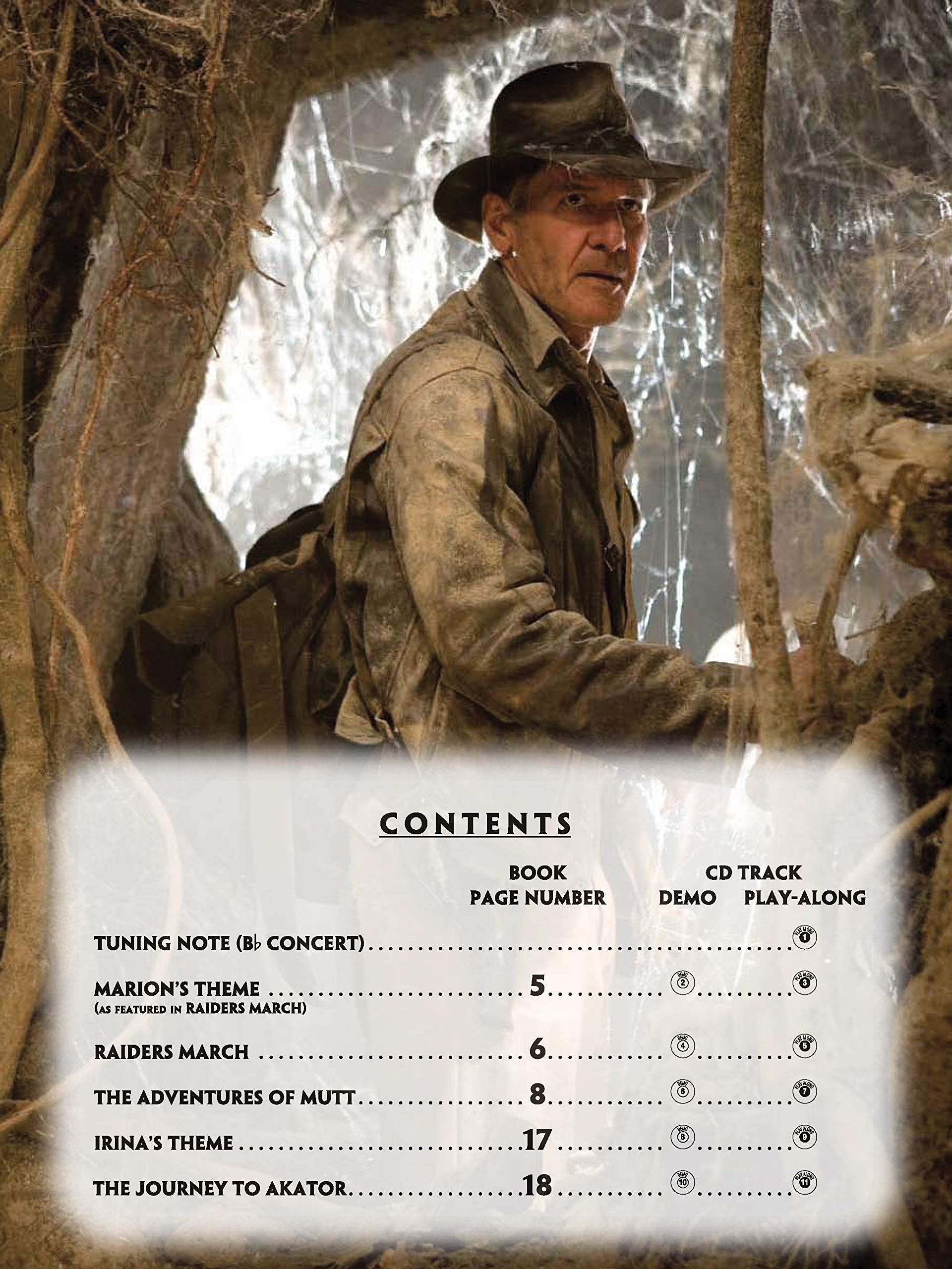 Indiana Jones and the Kingdom of the Crystal Skull Tenor Sax Instrumental Solos Book & CD - Pop Instrumental Music for Performances, Practice & Movie Theme Enthusiasts