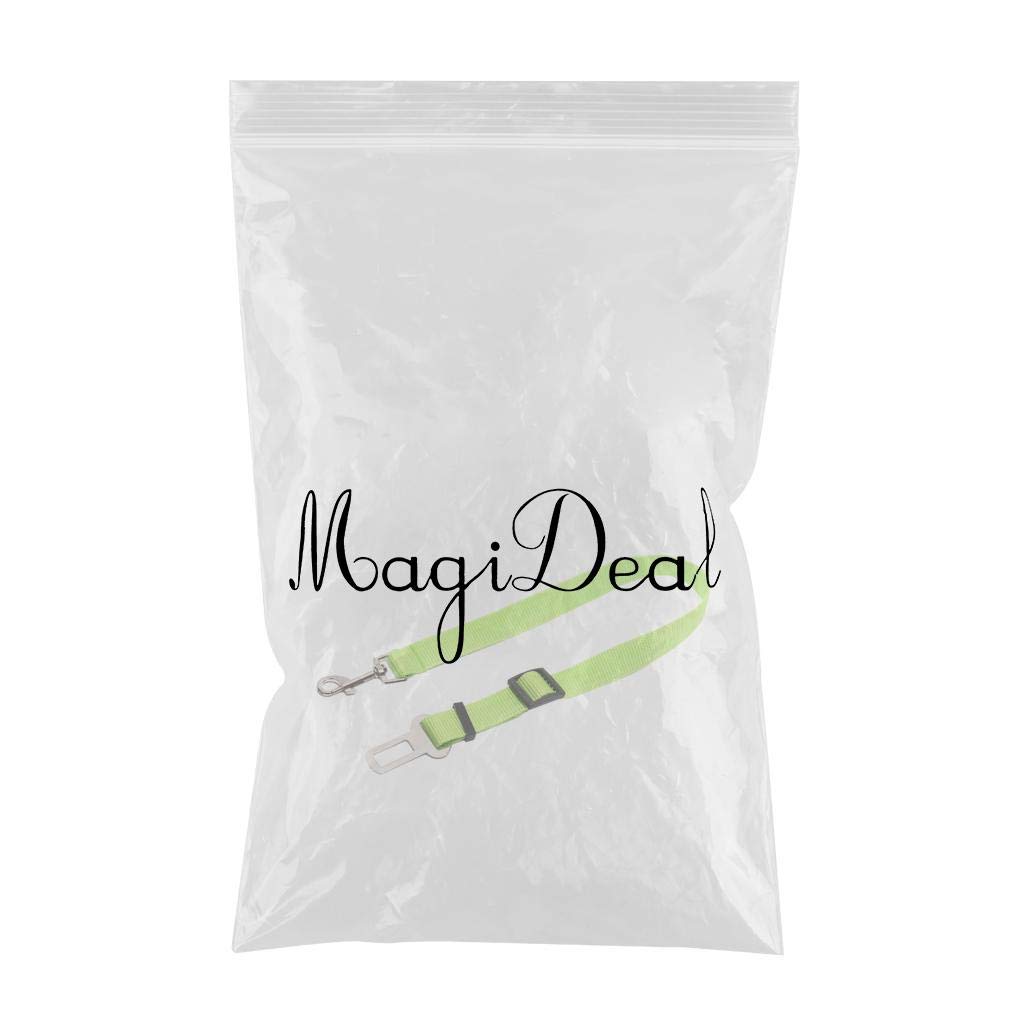 Adjustable Nylon Pet Seat Belt Leash for Dogs & Cats - Safe Car Travel Harness, Green | Pet Supplies | Dog & Cat Accessories | Perfect for Road Trips & Vet Visits