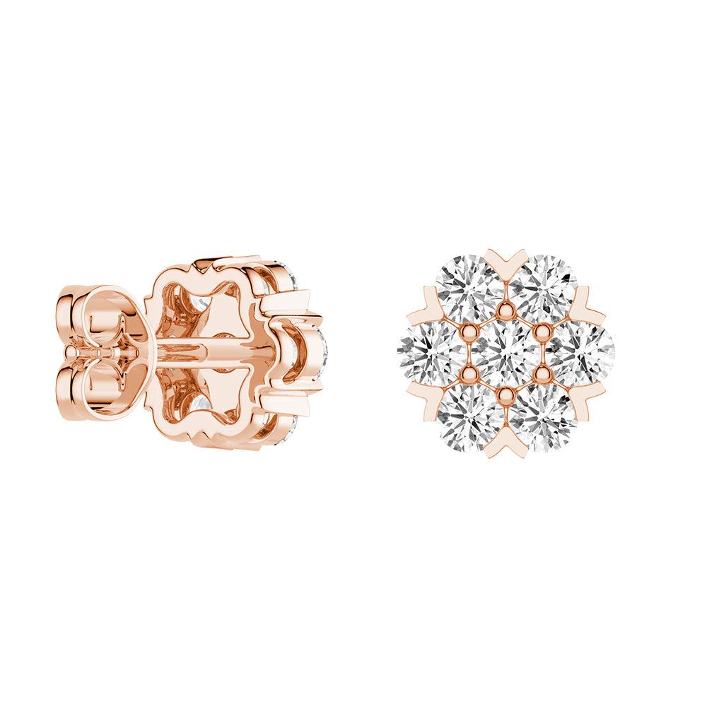 Classic Cluster Flower Moissanite Earrings for Women | Elegant Wedding, Anniversary & Party Jewelry Gift | Hypoallergenic & Durable