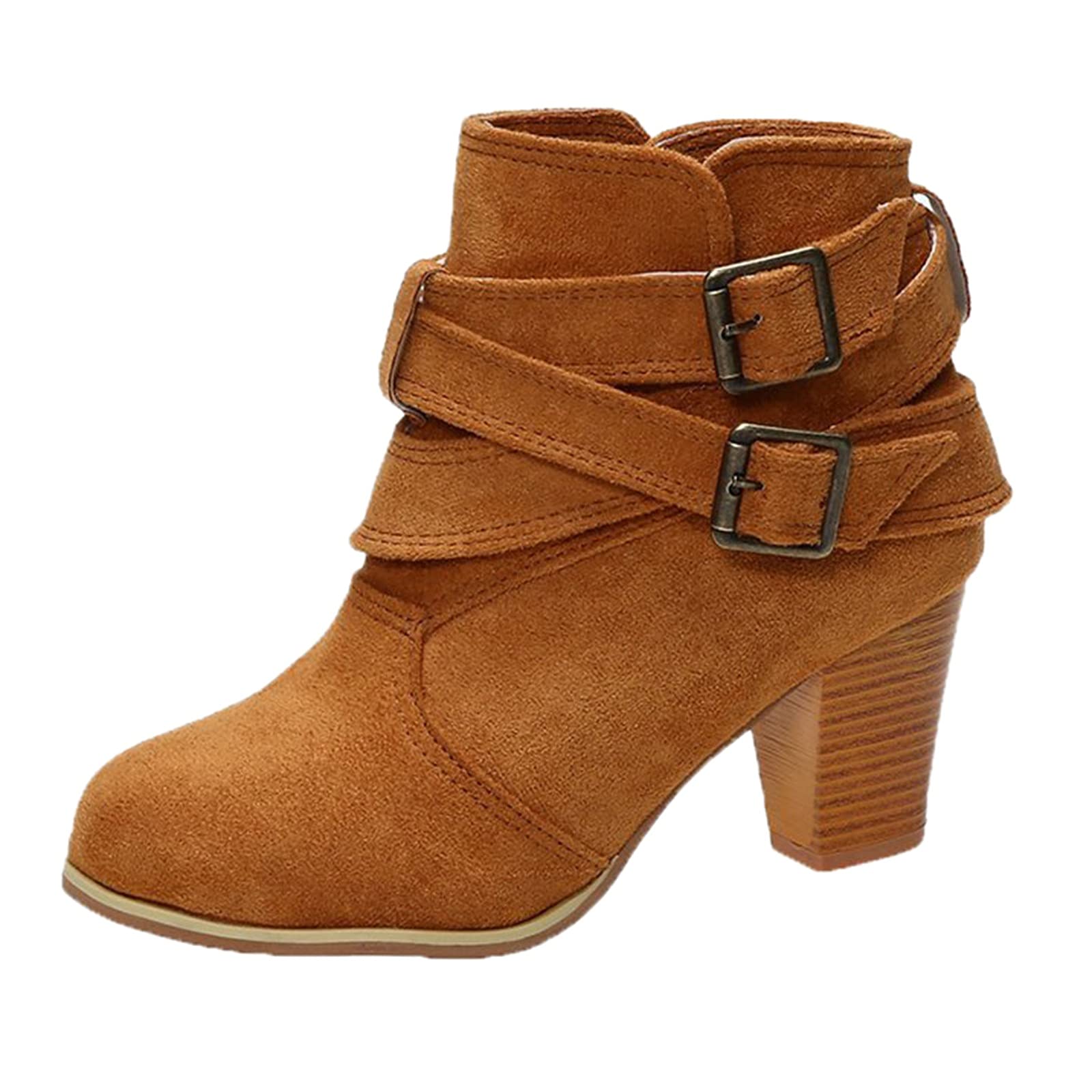 Women's Low Heel Pointed Toe Ankle Booties - Sparkly Western Short Boots with Chunky Block Heel | Perfect for Casual Outfits, Date Nights & Fall/Winter Fashion