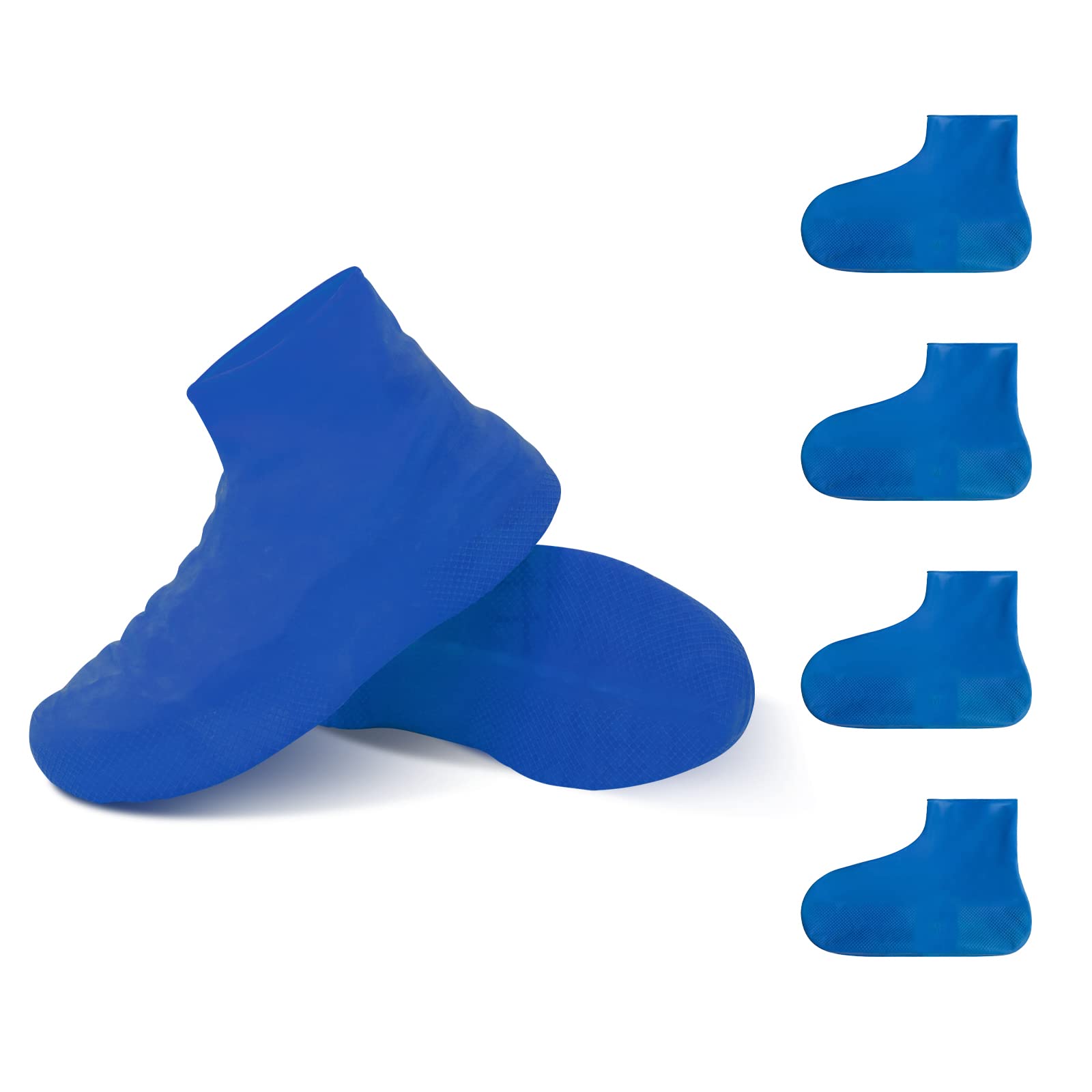 Waterproof Shoe Covers for Men & Women - Reusable Silicone Shoe Protectors, Durable & Non-Slip Rain Boot Covers for Walking in Rain, Snow, Car Washing, Camping & Outdoor Activities