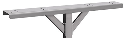Salsbury Industries 4384SLV 4-Wide Mailbox Spreader with 2 Supporting Arms - Silver | Durable Roadside Mailbox Accessory for Secure Newspaper & Package Delivery