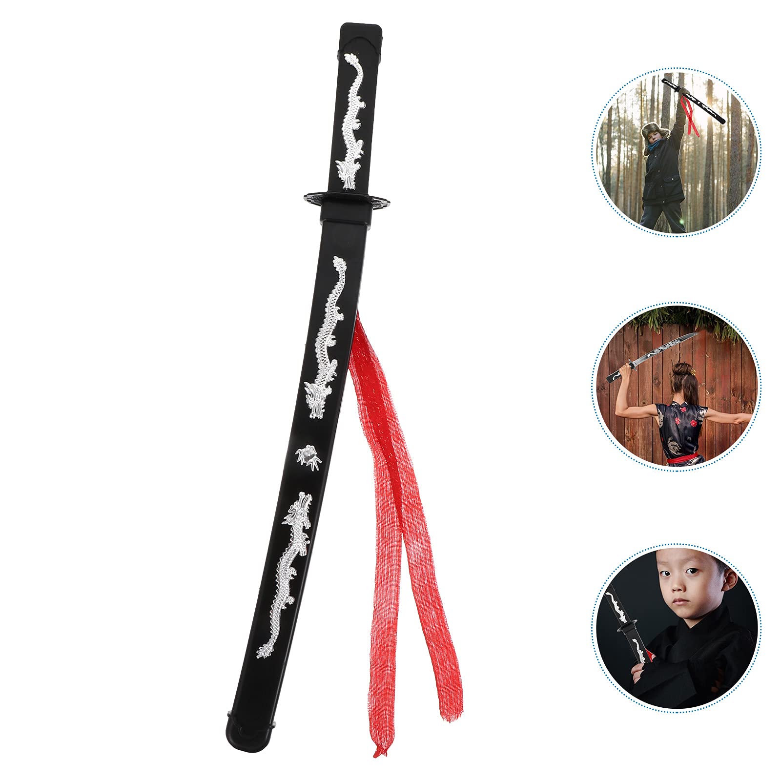 SOIMISS Halloween Samurai Sword Toy - Japanese Katana Replica for Cosplay, Costume Accessory & Party Decor - Perfect for Halloween, Anime Conventions & Themed Events