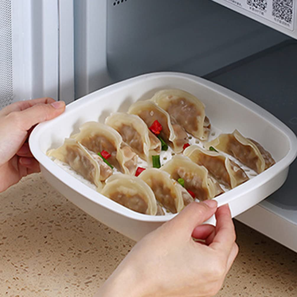 Microwave Steamer with Lid - Vegetable, Fish & Baby Food Steamer for Healthy Cooking | Perfect for Meal Prep, Quick Dinners & Nutritious Baby Food