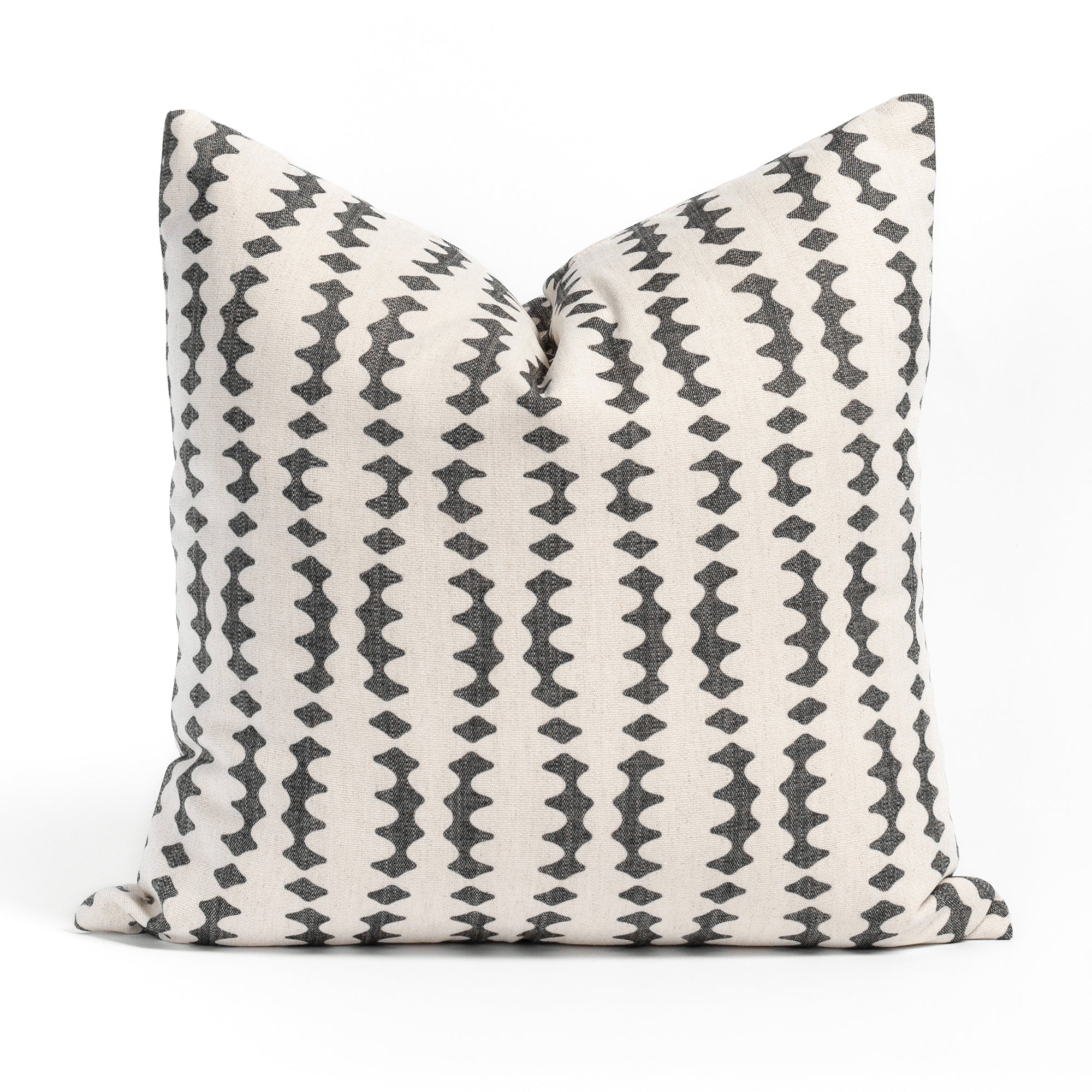 Helmi 20x20 Inch Decorative Throw Pillow Cover - Soft Charcoal Gray Cushion for Sofa, Bed & Home Decor
