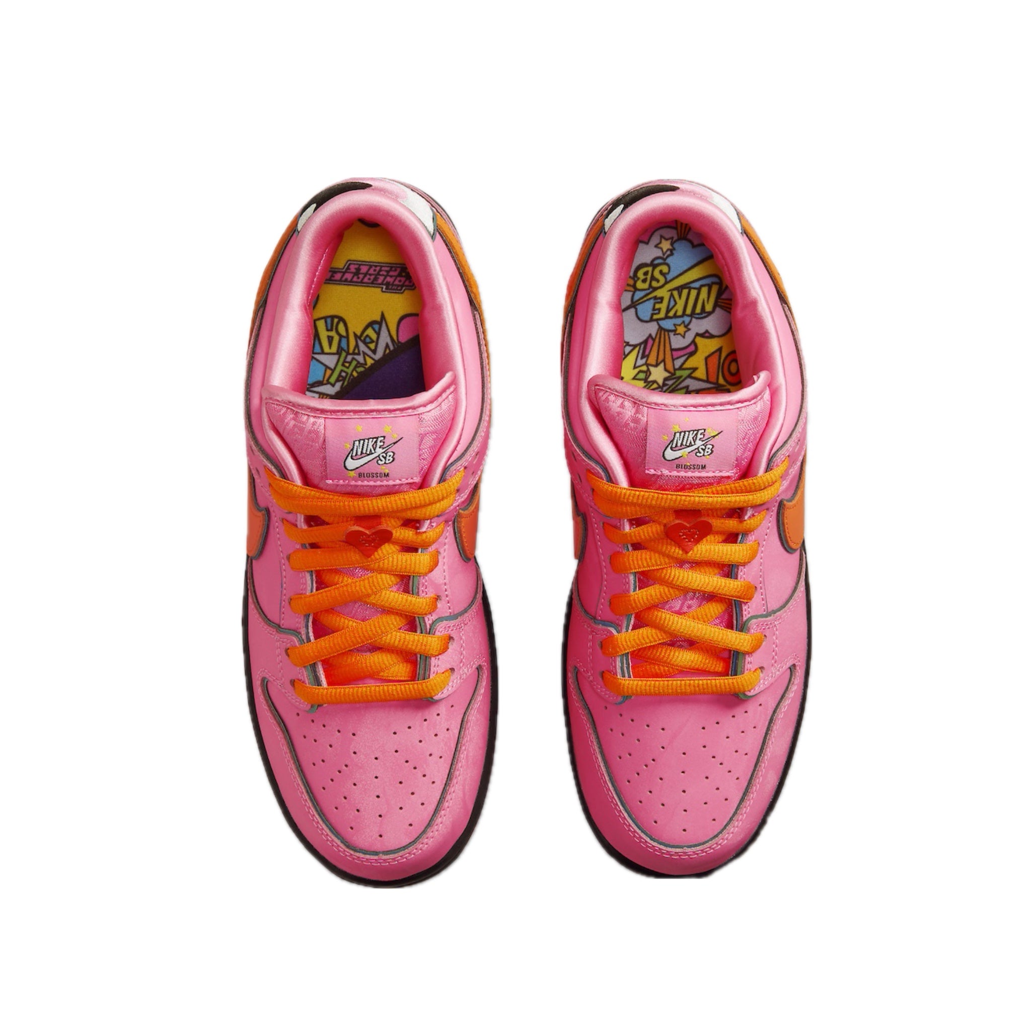Nike SB Dunk Low PS Powerpuff Girls Blossom Lotus Pink Sneakers - Kids' Cartoon-Inspired Basketball Shoes for Casual Wear & Street Fashion
