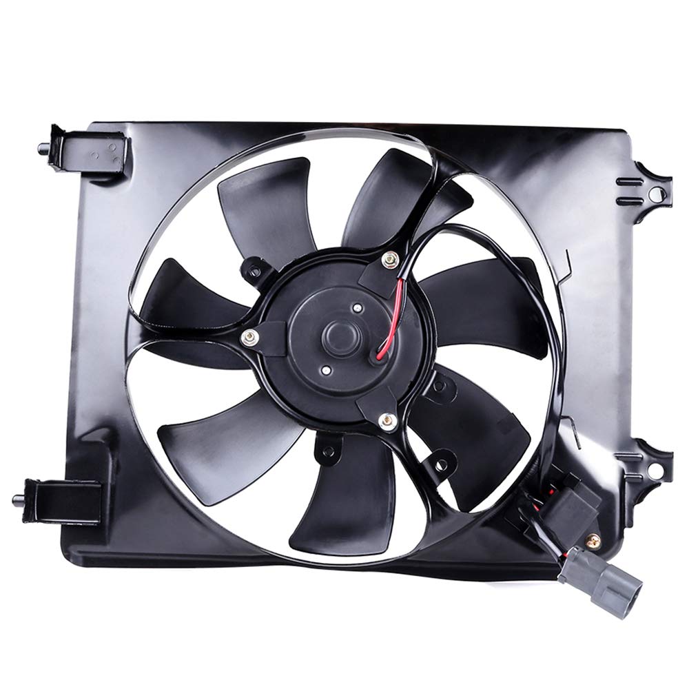 Universal Slim Push Pull A/C Condenser Fan Assembly 12V Cooling Fan Kit RH Passenger Side 621-011 KFKGF - Compatible with 2006-2011 Honda Civic | Perfect for AC System Repair & Engine Cooling Enhancement