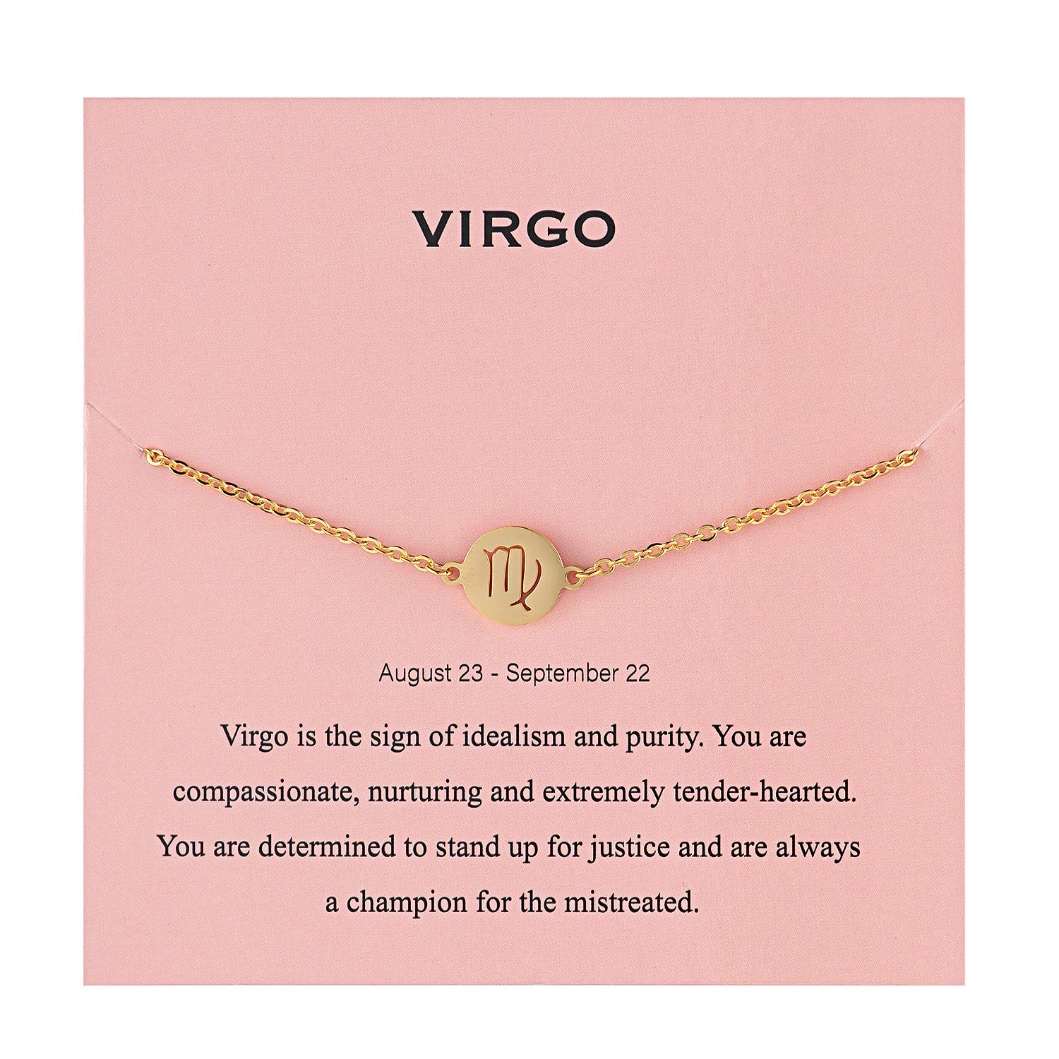 Augonfever Zodiac Charm Bracelet for Women - Personalized Constellation Jewelry Birthday Gift for Her - Perfect for Daily Wear, Special Occasions & Astrology Lovers