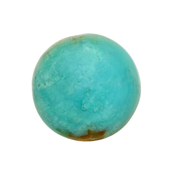 Natural Arkansas Mona Lisa Turquoise Cabochon 4mm-8mm Round - Genuine USA Mined & Cut Gemstone for Jewelry Making, Wire Wrapping, and DIY Crafts