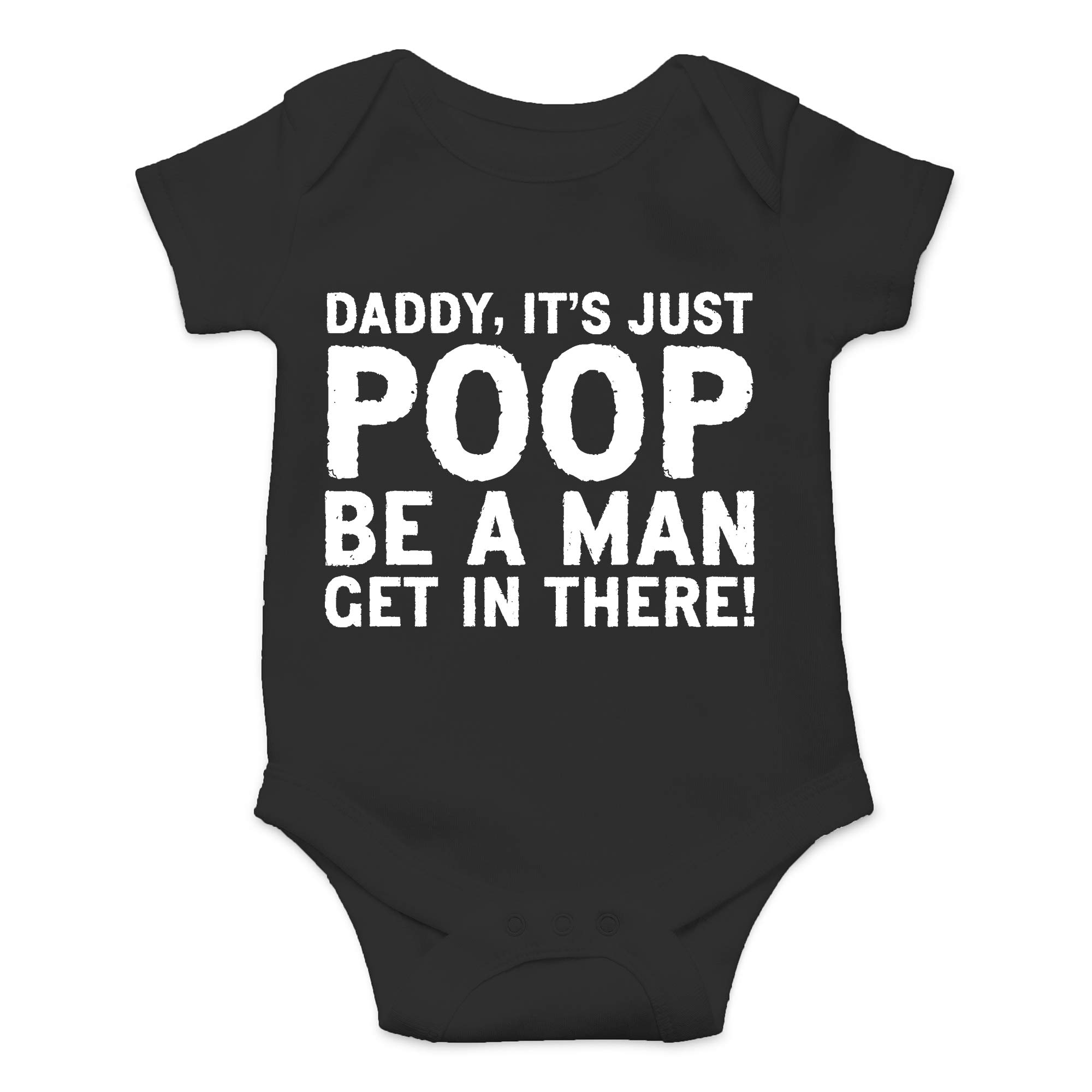 Funny Baby Bodysuit - 'Daddy, It's Just Poop' Newborn Outfit for Boys & Girls | Soft Cotton Infant Onesie | Perfect for Playtime & Photo Shoots