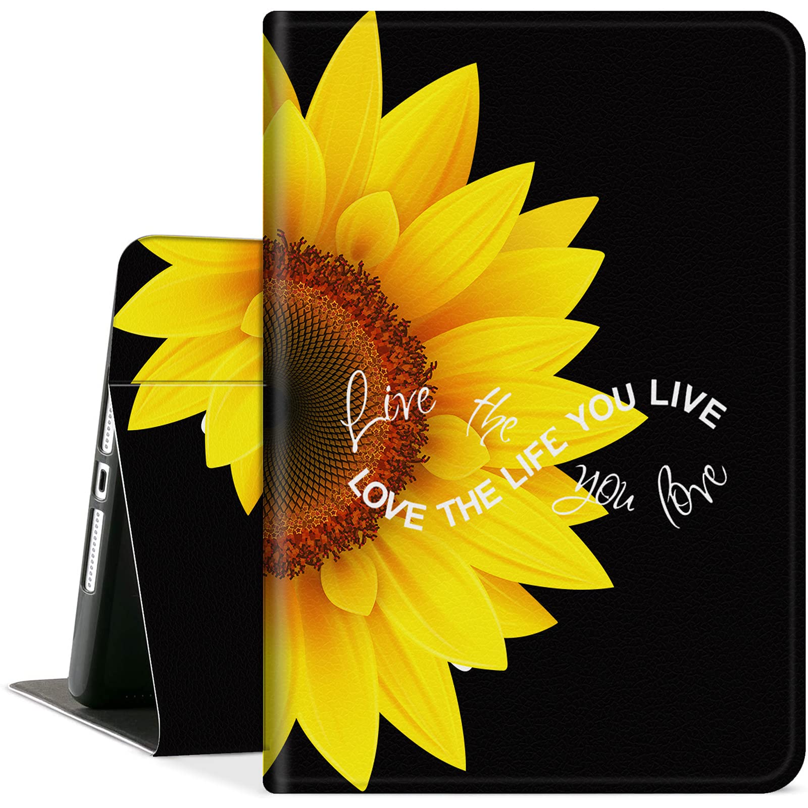 Premium PU Leather Case for Kindle Fire 7 Tablet (9th/7th/5th Gen 2019/2017/2015) - Multi-Angle Stand Cover with Auto Wake/Sleep | Perfect for Reading, Watching Movies & Travel Protection